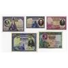 Image 2 : Banco de Espana. 1928. Quintet of Issued Notes.
