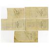 Image 2 : Banco de Espana. 1936. Quintet of Issued Notes.