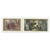 Image 2 : Banco de Espana. 1943. Pair of Issued Notes.