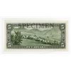Image 2 : Peoples Bank of the Kingdom of Yugoslavia, ND (1943) Specimen Banknote.