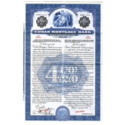 Cuban Mortgage Bank, 1944 Specimen Bond