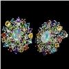 Image 2 : Natural Opal & Multi Gemstone Earrings