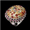Image 1 : Natural Ruby & Fancy Sapphire 65 Carats Ring