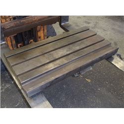 Steel 3 Slot Milling Table, Overall: 39.25" x 21" x 9"