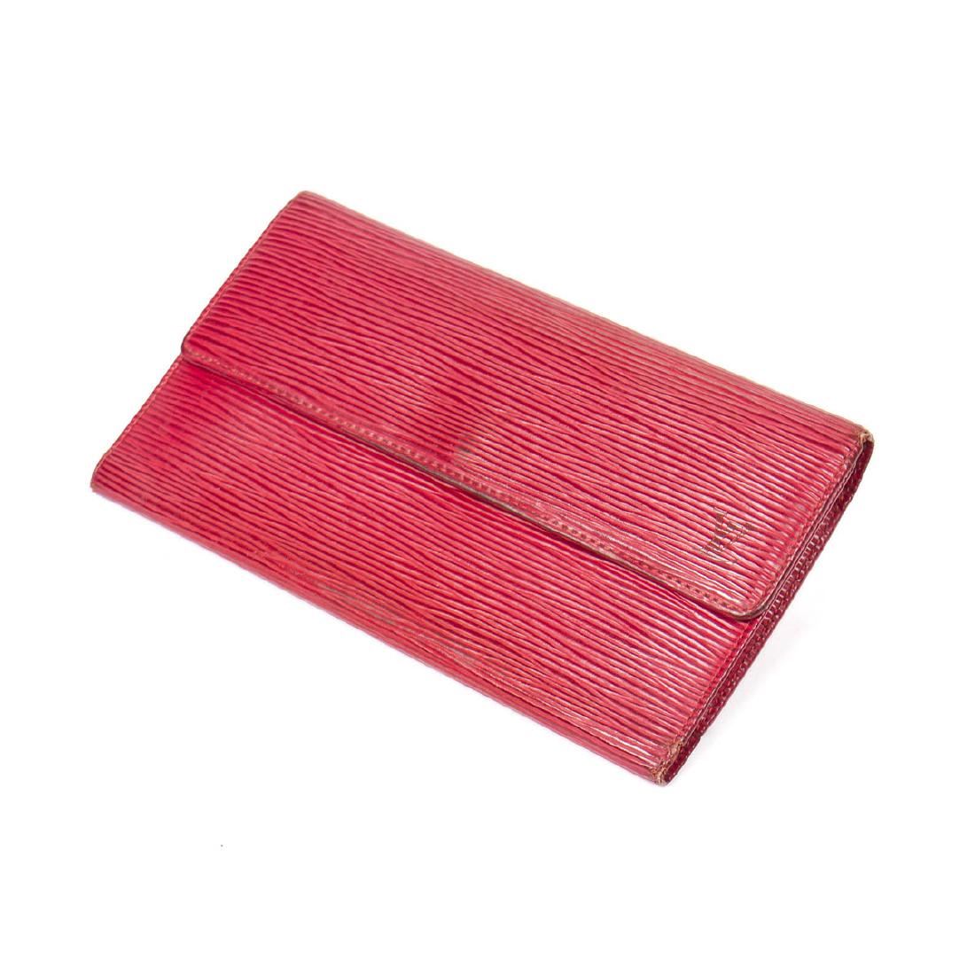 Louis Vuitton International Wallet In Red Epi