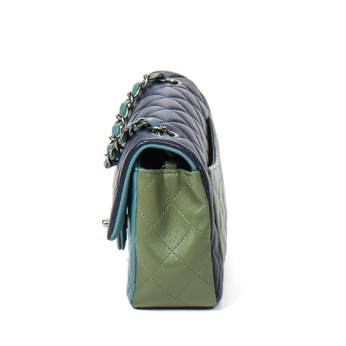 chanel tricolor flap bag