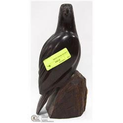CARVED WOOD HAWK.