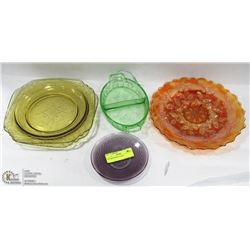 5PC DEPRESSION GLASS