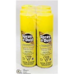 LOT OF 6 ACTION 1 FURNITURE POLISH