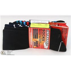 3 PACK MENS HEAT WAVE SOCKS