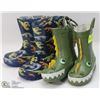Image 1 : 2 PACK CHILDS RUBBER BOOTS SIZE 6