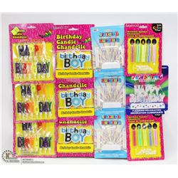 BUNDLE OF ASSORTED BIRTHDAY CANDLES