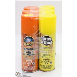 3 CANS OF FURNITURE POLISH SOLD WITH 3 CANS OF