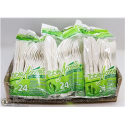 FLAT OF ASSORTED DISPOSABLE CUTLERY