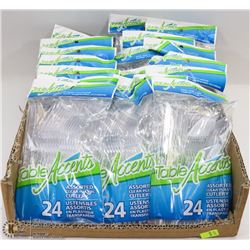 FLAT OF ASSORTED DISPOSABLE CUTLERY