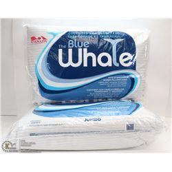 LOT OF TWO BLUE WHALE PILLOWS