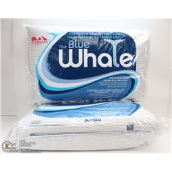 LOT OF TWO BLUE WHALE PILLOWS