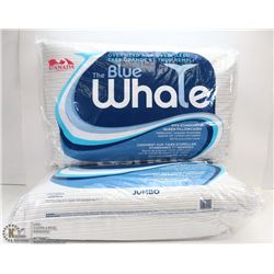 LOT OF TWO BLUE WHALE PILLOWS