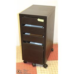 ROLLING IKEA  BROWN DRAWER ORGANIZING CABINET