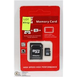 NEW 32GB MICRO SD CARD WITH ADAPTOR