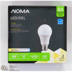2PACK OF NOMA LED LIGHT BULBS