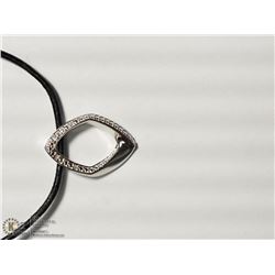3) STERLING SILVER DIAMOND PENDANT WITH FASHION