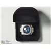 Image 4 : 11) STERLING SILVER STAR SAPPHIRE MENS RING SIZE 9