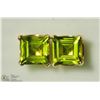 Image 1 : 13) STERLING SILVER GENUINE PERIDOT EARRINGS