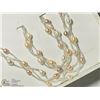 Image 1 : 15) STERLING SILVER PEARL NECKLACE & BRACELET