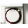 Image 3 : 18) STERLING SILVER GENUINE GARNET AND FRESHWATER