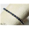 Image 1 : 24) STERLING SILVER NATURAL SAPPHIRE TENNIS