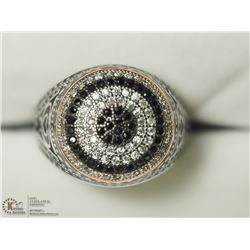 27) STERLING SILVER CZ MEN'S RING SIZE 9.25