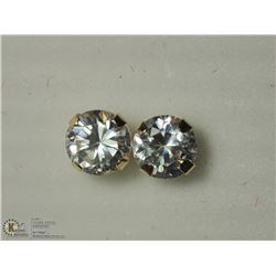 28) 14K GOLD CZ EARRINGS