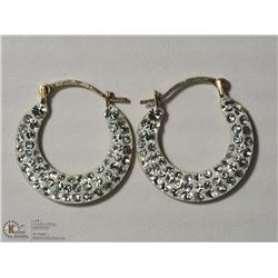 40) 10KT CZ EARRINGS