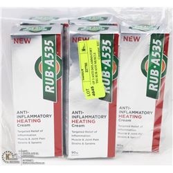 BAG OF 5 ANTI INFLAMMATORY HEATING RUB A535 MUSCLE