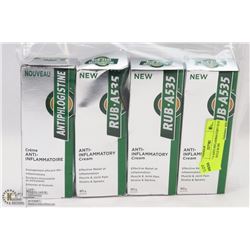 BAG OF 4 ANTI INFLAMMATORY RUB A535 MUSCLE RUBS