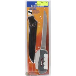 NEW SHIMANO 9" FILLETING KNIFE WITH SHEATH