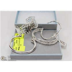 4PC SILVER PLATED NEW BRACELETS