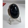 Image 1 : 20 - LARGE OVAL BLACK ONYX RING
