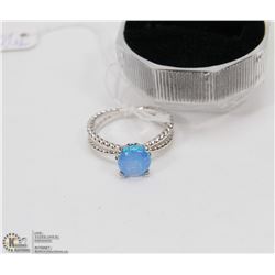 #44-TRIPLE FIRE OPAL GEMSTONE RING