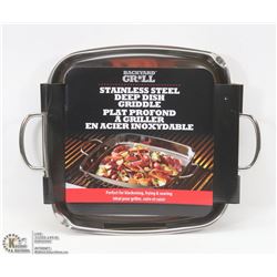 STAINLESS STEEL DEEP DISH GRIDDLE