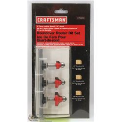 NEW CRAFTSMAN ROUNDOVER ROUTER BIT SET.