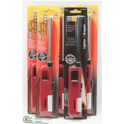 LOT OF 5 NEW BUTANE GAS LIGHTERS.