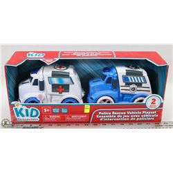 KID CONNECTION POLICE RESCUE VEHICLE PLAYSET