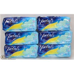 6 PACKS OF MAXI PADS WITH WINGS