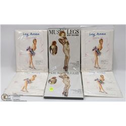 LOT OF 6 ASSORTED PANTY HOSE AND BODY