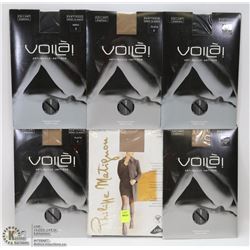 LOT OF 6 ASSORTED PANTY HOSE