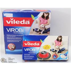 VILEDA VIROBI ROBOT SWEEPER AND REFILLS