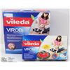 Image 1 : VILEDA VIROBI ROBOT SWEEPER AND REFILLS