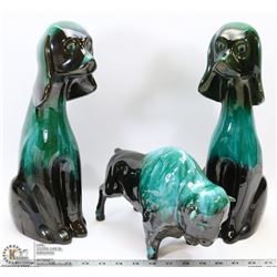 BLUE MOUNTAIN POTTERY STATUES.